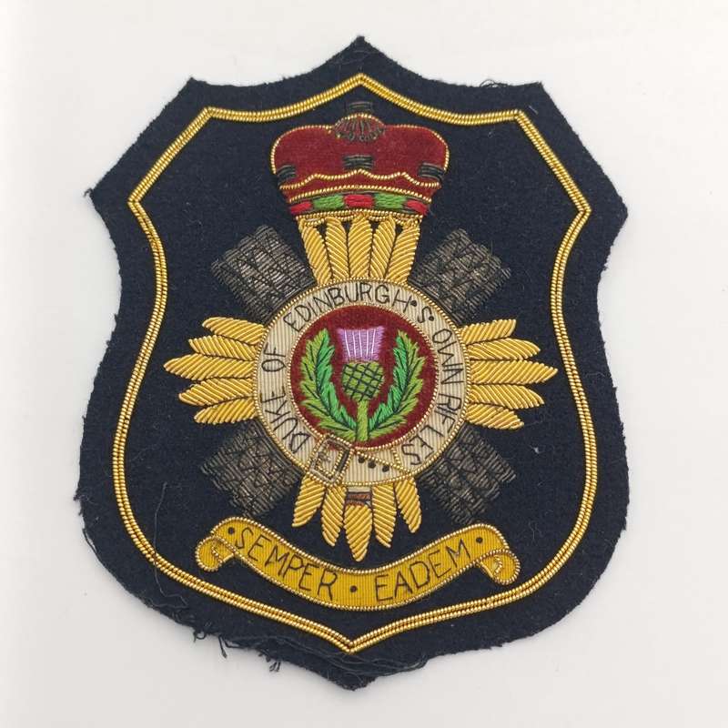 Duke of Edinburgh's Own Rifles bullion wire badge