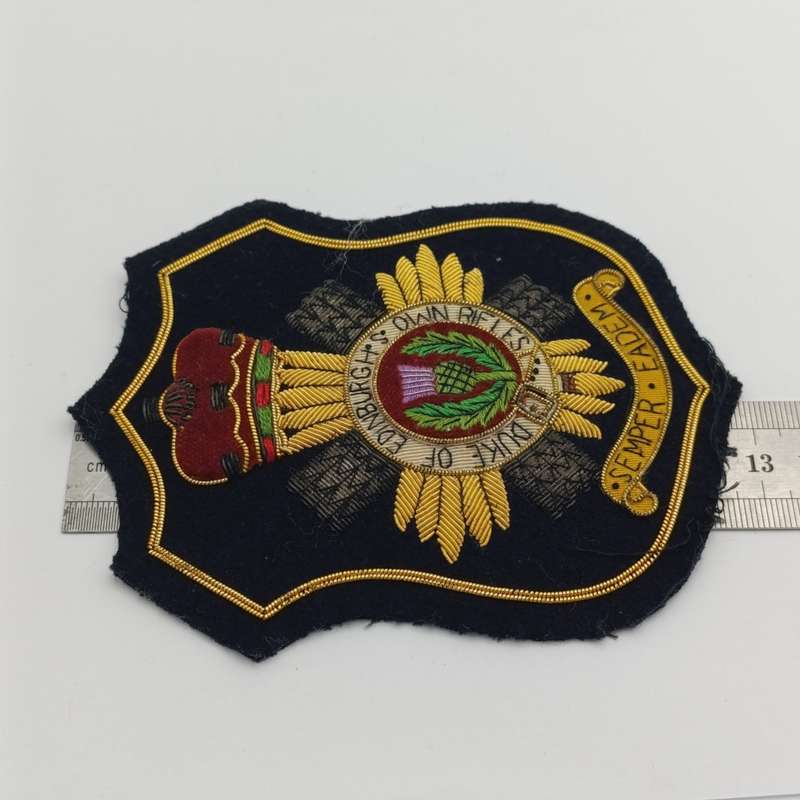 Duke of Edinburgh's Own Rifles bullion wire badge