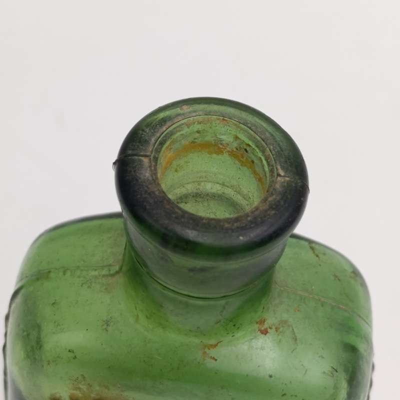 Lot of 3 sizes Green poison bottles - English + Afrikaans