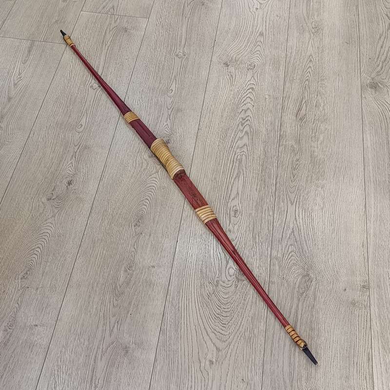 Handmade bow and arrows in quiver - possibly from Guinea