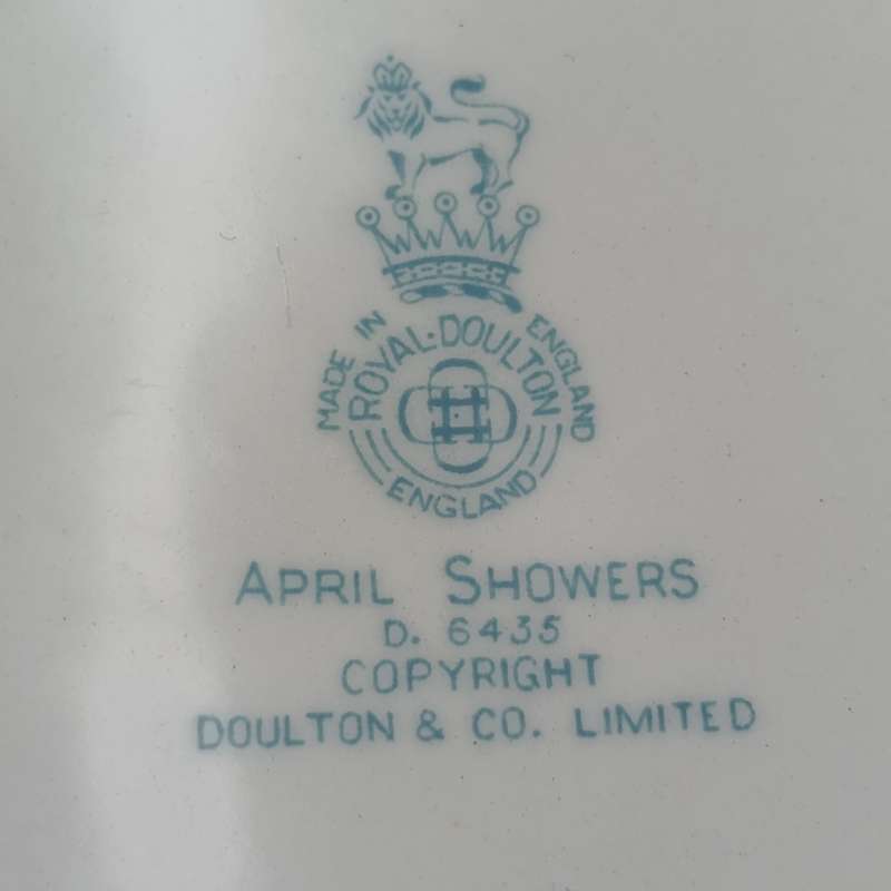 Royal Doulton April Showers porcelain trio