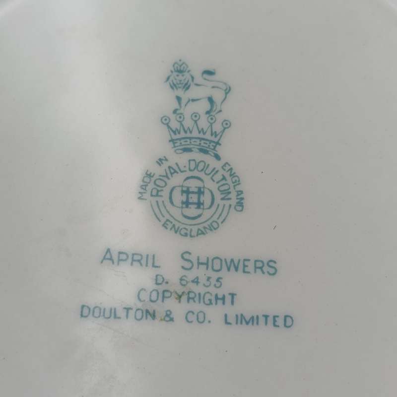 Royal Doulton April Showers porcelain trio
