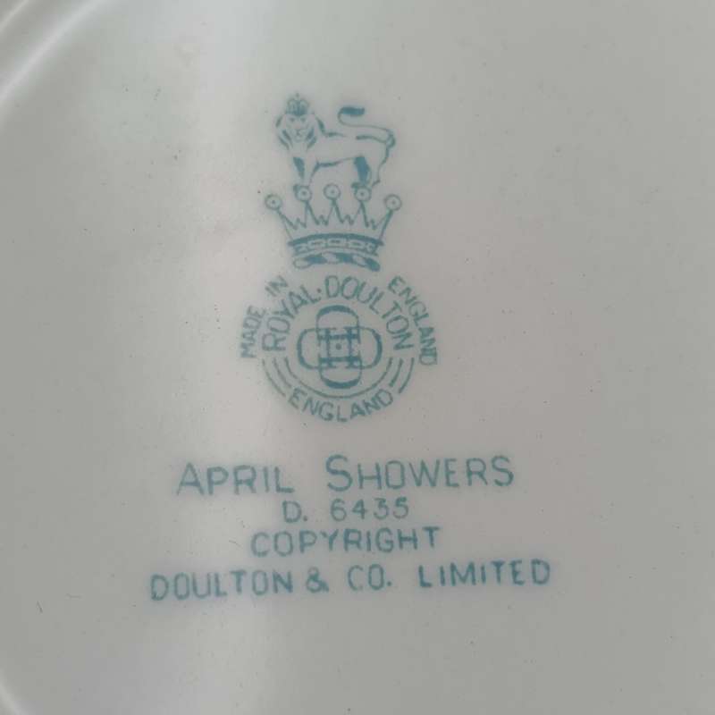 Royal Doulton April Showers porcelain trio