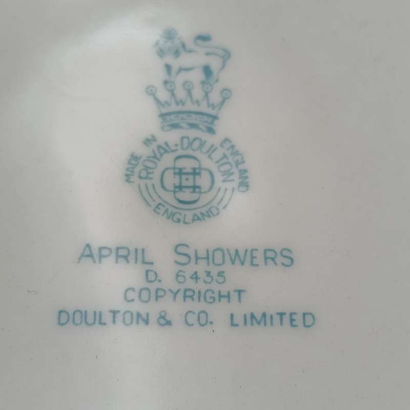 Royal Doulton April Showers porcelain trio