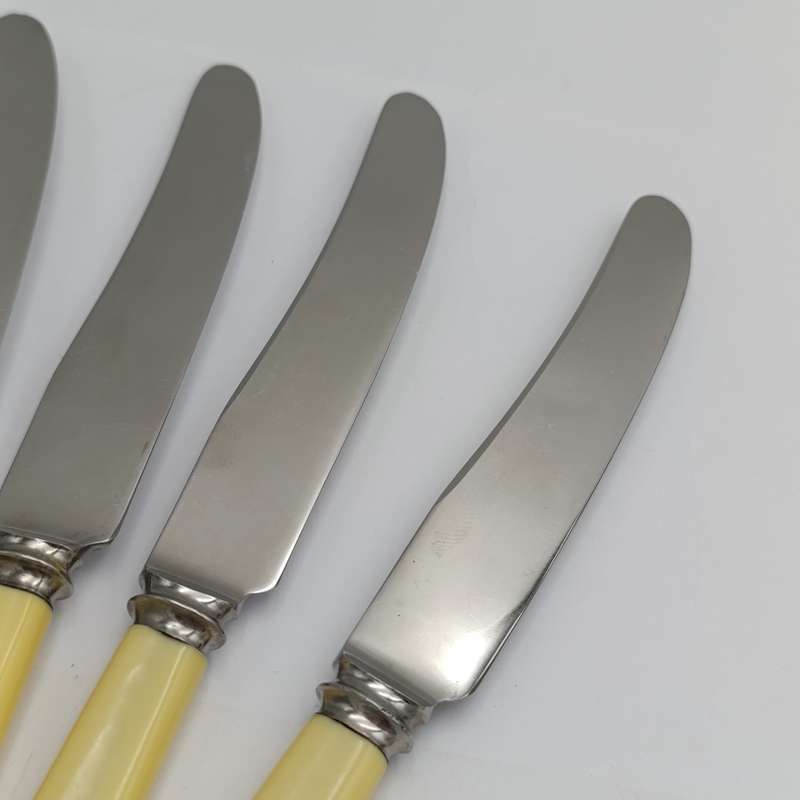 Lot of 6 Joseph Rodgers smaller table knives plus 6 larger table knives in original boxes