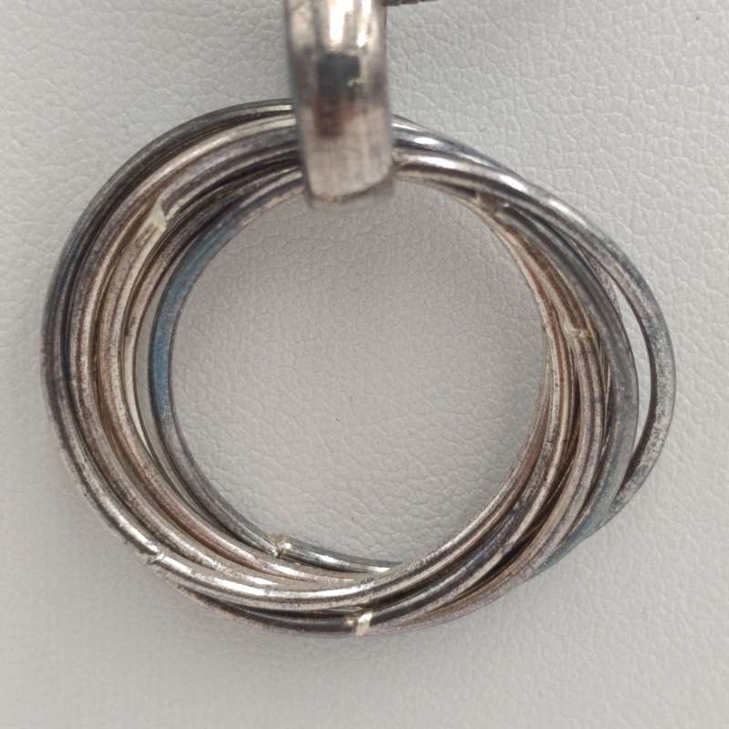 Sterling silver chain plus pendant - 23,9g