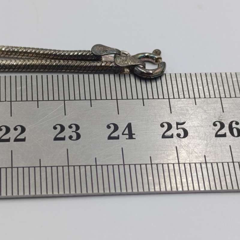 Sterling silver chain plus pendant - 23,9g