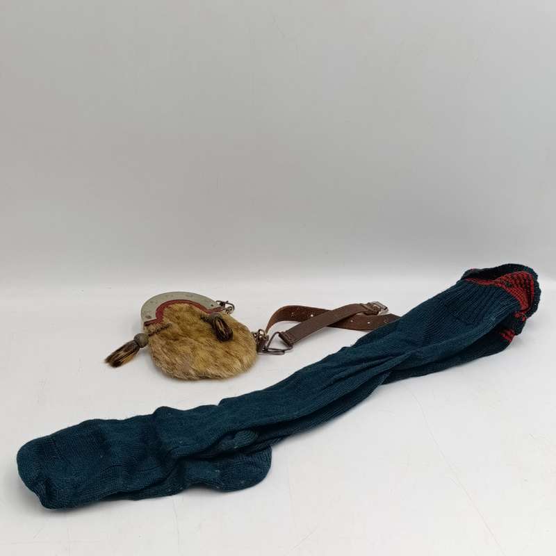 Vintage Kilt Sporran  plus pair of Scottish socks