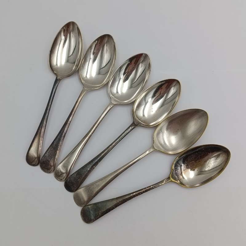 Lot of 6 x 3 dwts silverplated spoons