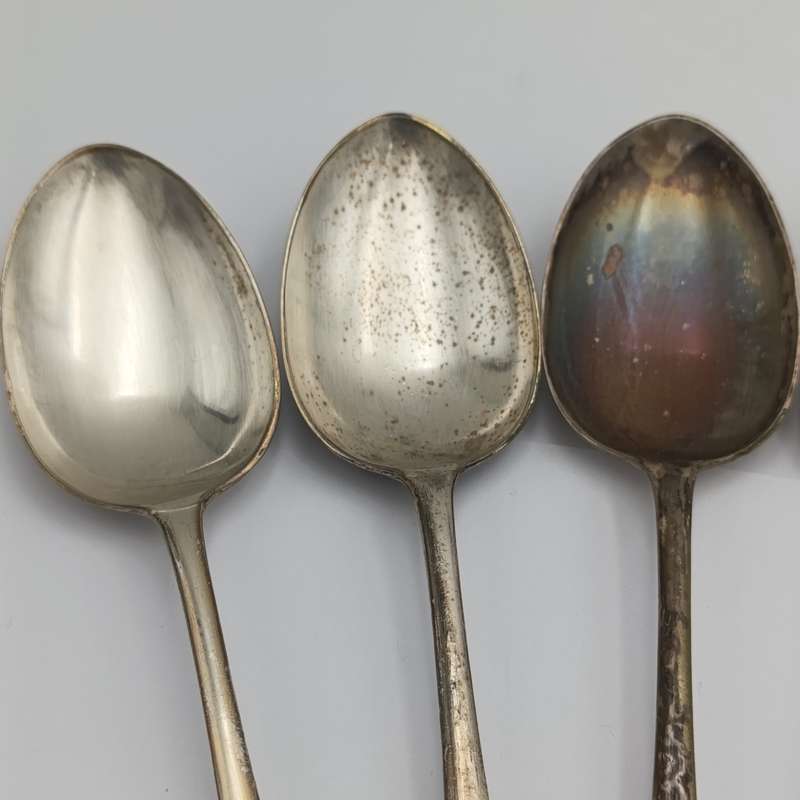Lot of 6 Large table spoons JS Bros EPNS in original box