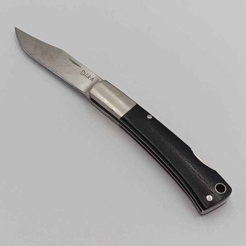 Shika handmade pocket knife by Rian Labuschagne in box - marked Wilhelm Els on blade