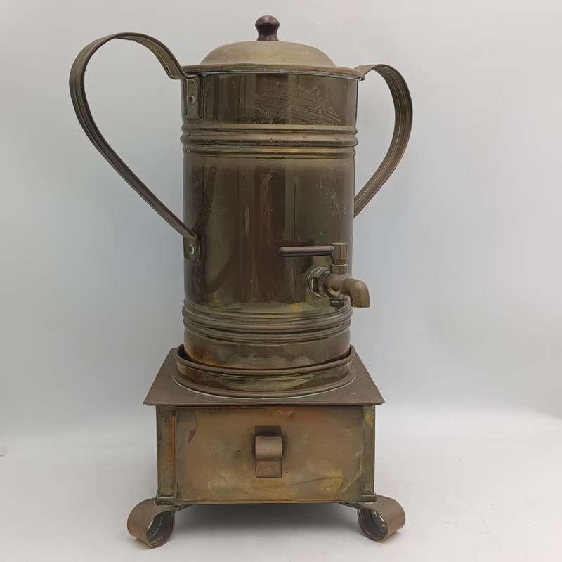 Antique brass Tessie and Konfoor urn - no makers mark