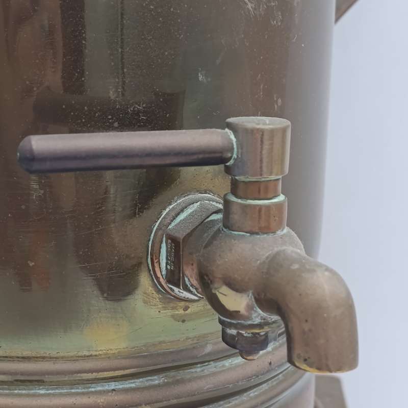 Antique brass Tessie and Konfoor urn - no makers mark