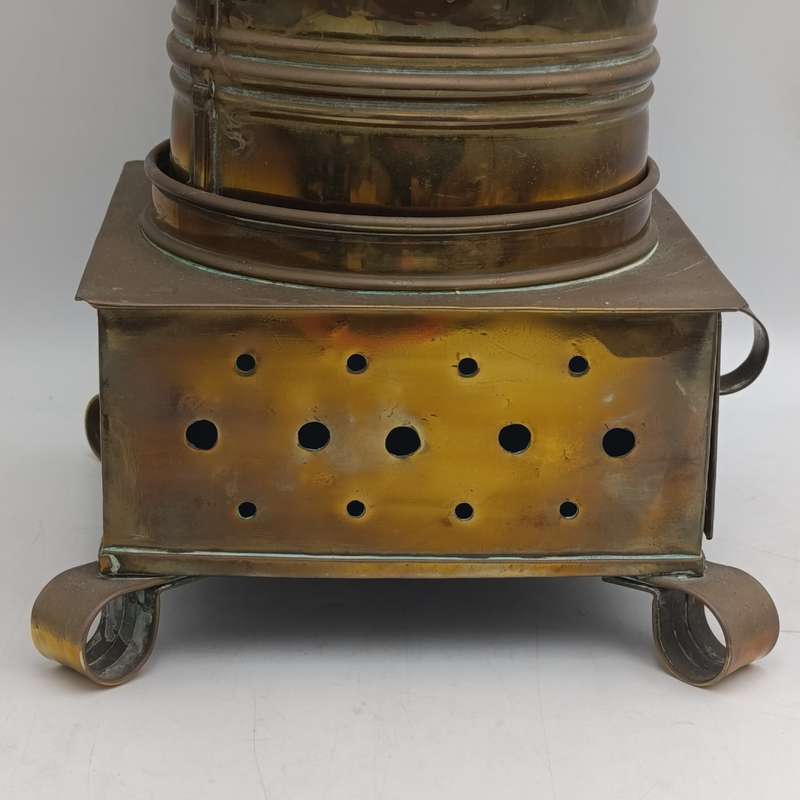 Antique brass Tessie and Konfoor urn - no makers mark