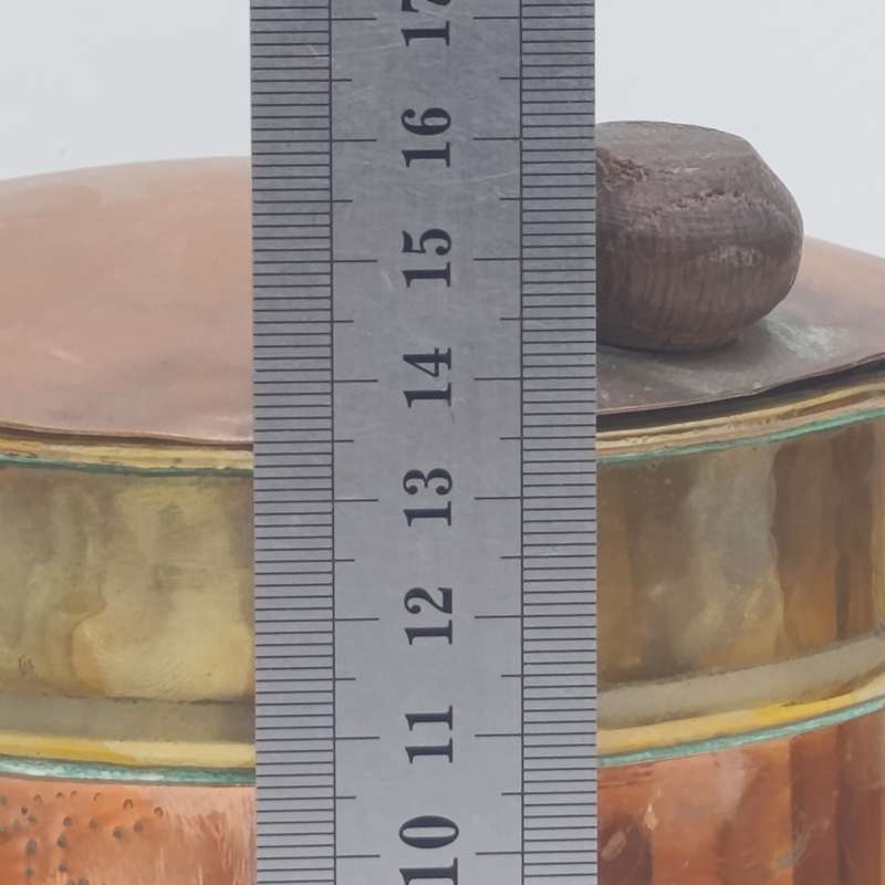 Vintage Copper and brass set of 3 holders for coffee, Tea, Sugar - Afrikaans