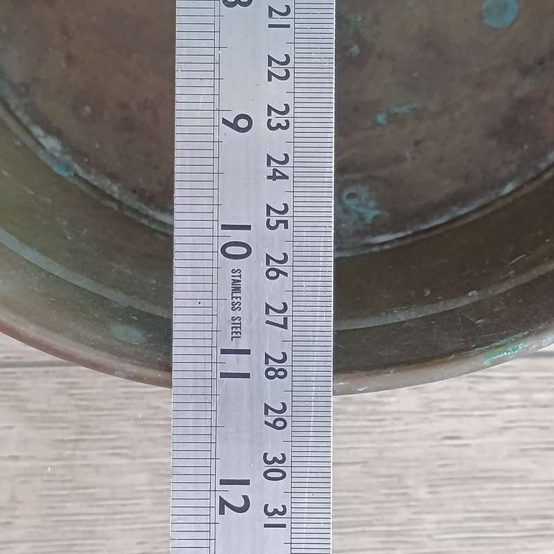 Vintage brass flower planter