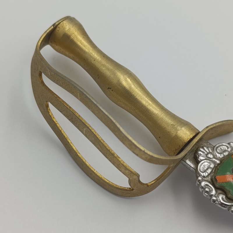 Vintage SADF Danie Theron combat school letter opener sword