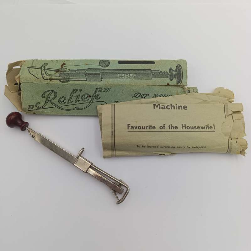 Vintage German Relief hand stitcher in box