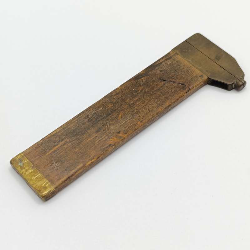 Antique Wood and brass 3 inch Caliper gauge