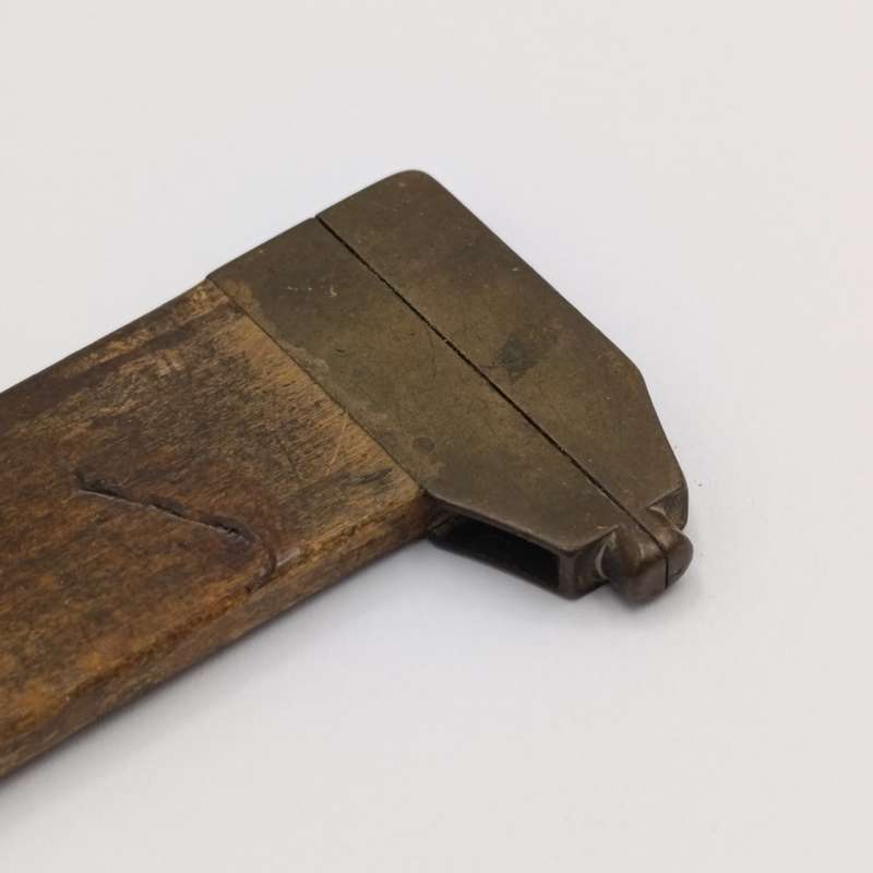 Antique Wood and brass 3 inch Caliper gauge