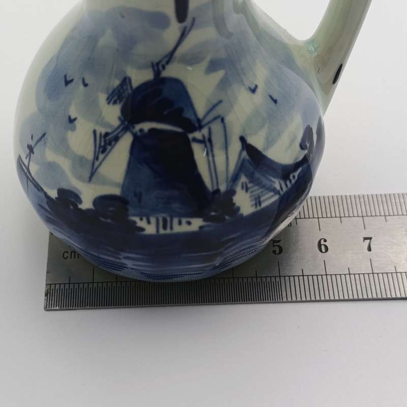 Vintage Delft porcelain mini flower vase pitcher