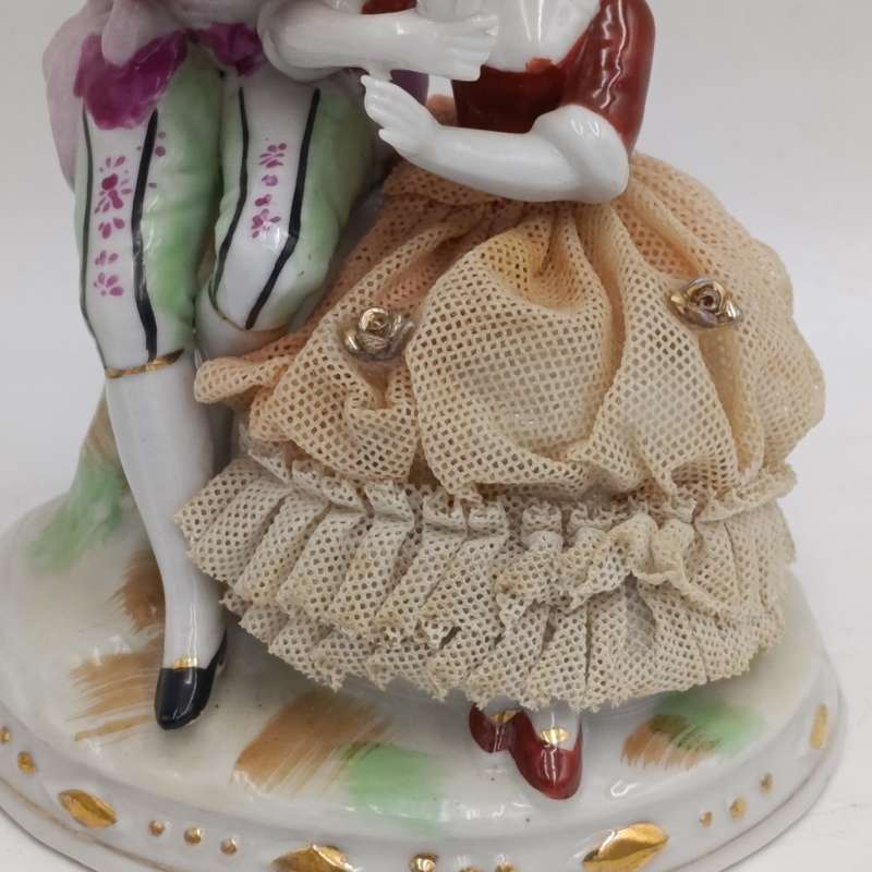Vintage Louis XV style porcelain figurine