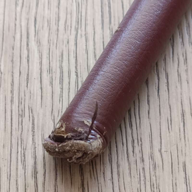 SADF brown leather swagger stick
