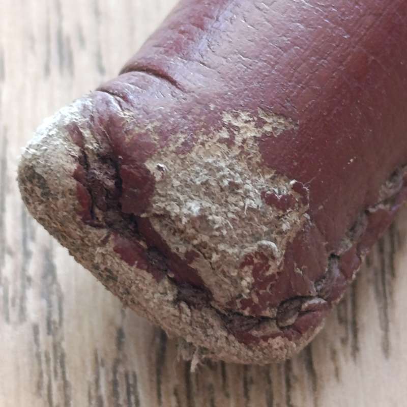 SADF brown leather swagger stick