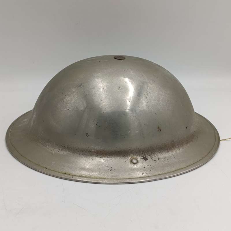 WW2 British brodie helmet - chromed
