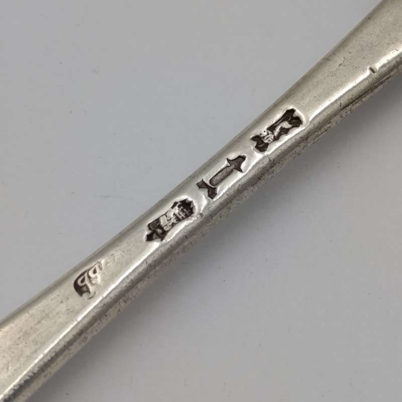 Antique 1788 London hallmarked silver spoon by James Jones - weighs 66g