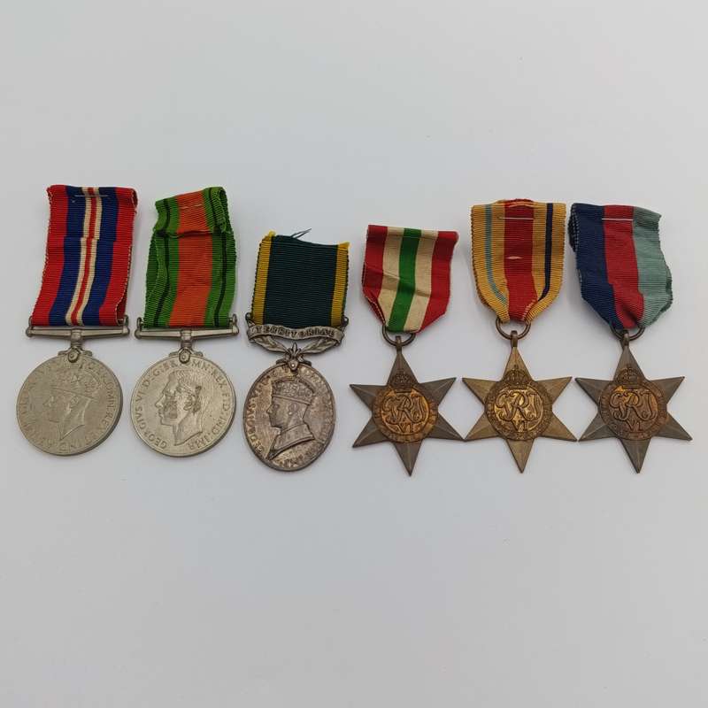 Set of 6 medals issued to Sygnalman FG Nethercott