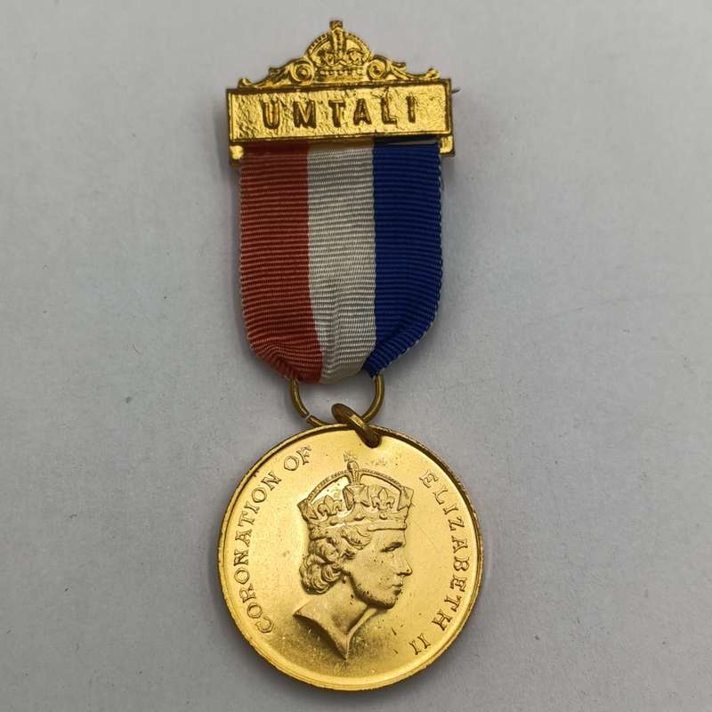 1953 Queen Elizabeth coronation medal with Umtali clasp