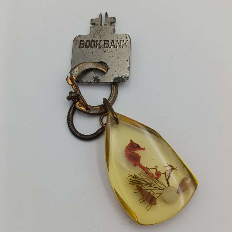 Vintage Nederlandsch-Indie postspaarbank book shaped money box with key