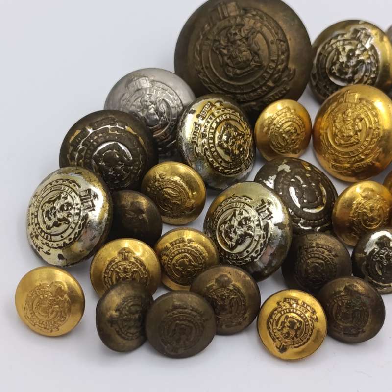 Large lot of SA Railway Police uniform buttons