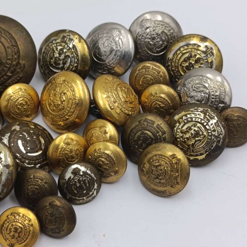 Large lot of SA Railway Police uniform buttons