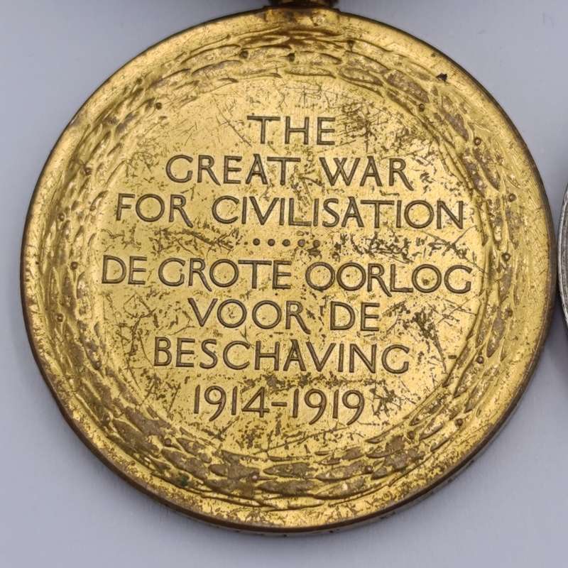 Pair of WW1 medals issued to Pte. MJ. Franken, 17th Mounted Rifles