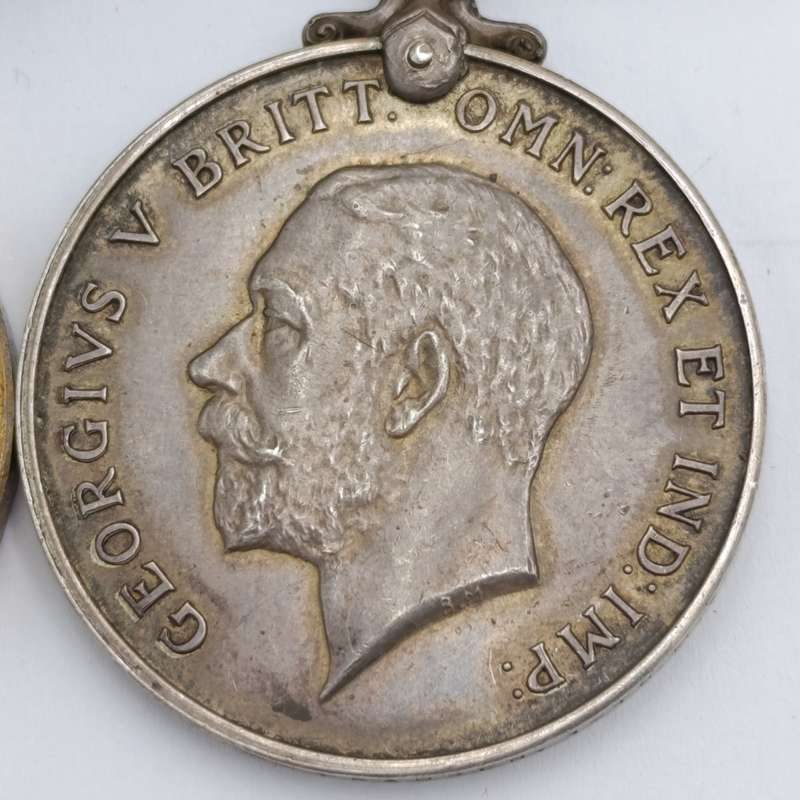 Pair of WW1 medals issued to Pte. MJ. Franken, 17th Mounted Rifles
