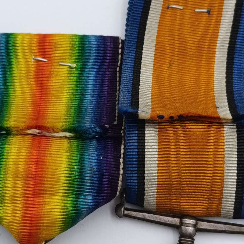 Pair of WW1 medals issued to Pte. MJ. Franken, 17th Mounted Rifles