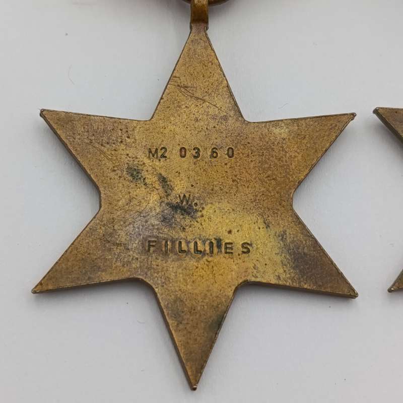 Pair of WW2 Medal Stars issued to M20360 W Fillies