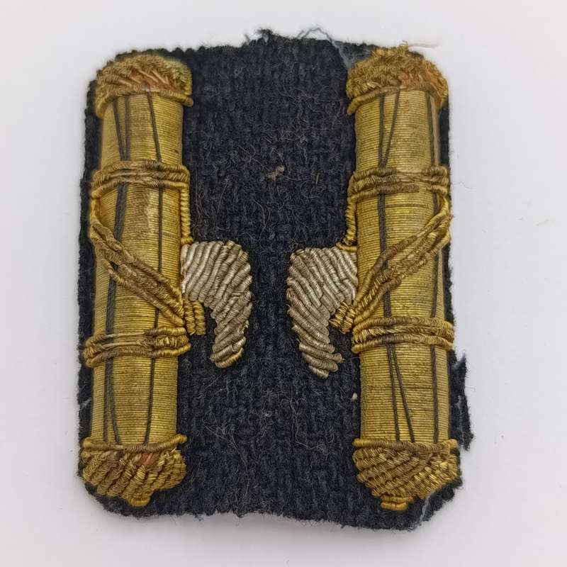 WW2 Italian Fascist Collar badge set - not yet cut