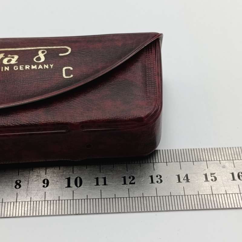 Vintage Hohner Chrometta 8 harmonica - key C - in pouch