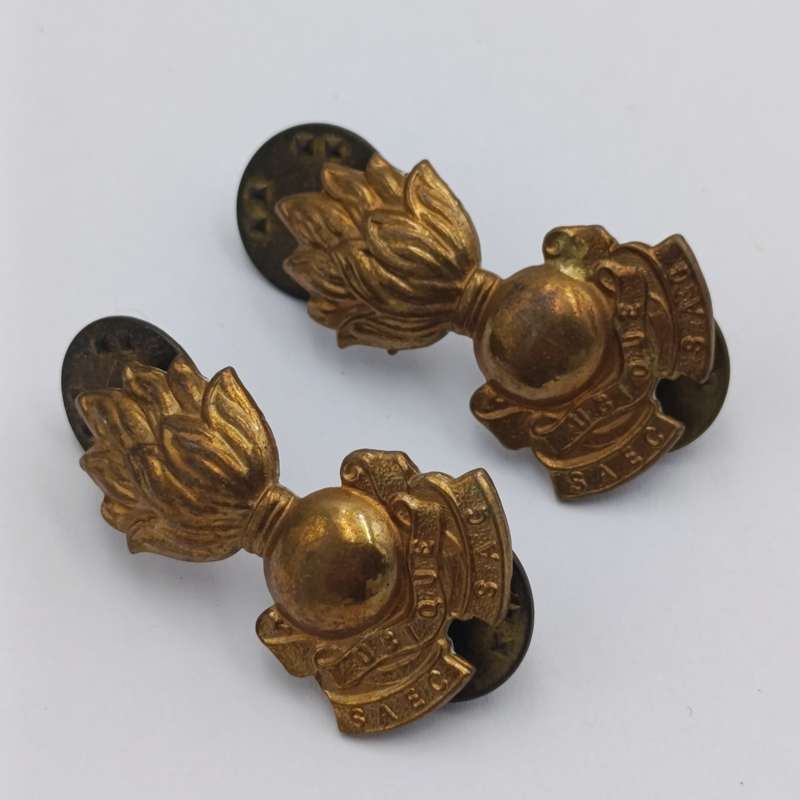 Set of SADF Engineers Cap and collar badges