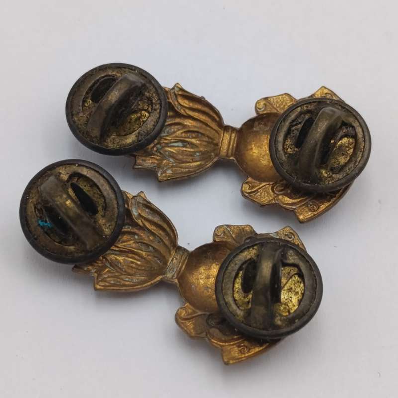 Set of SADF Engineers Cap and collar badges