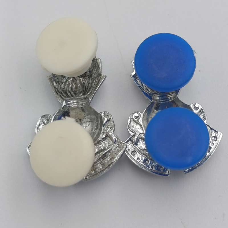 Pair of SADF Engineers mess dress collar badges