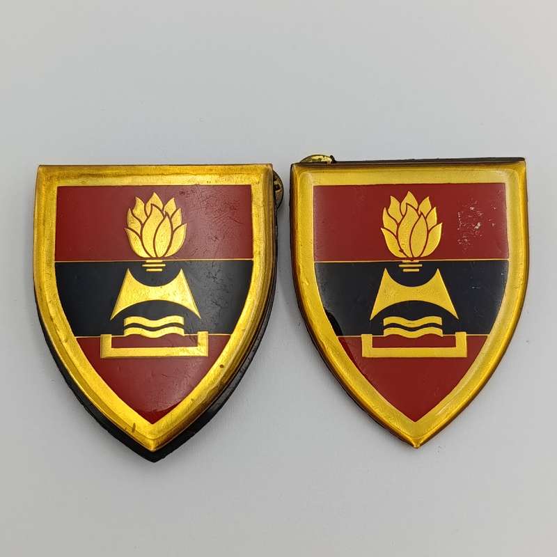 Set of SADF 2 Field Engineers regiment shoulder flashes