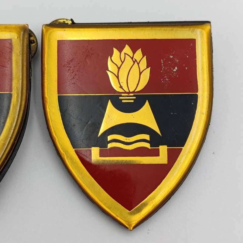 Set of SADF 2 Field Engineers regiment shoulder flashes