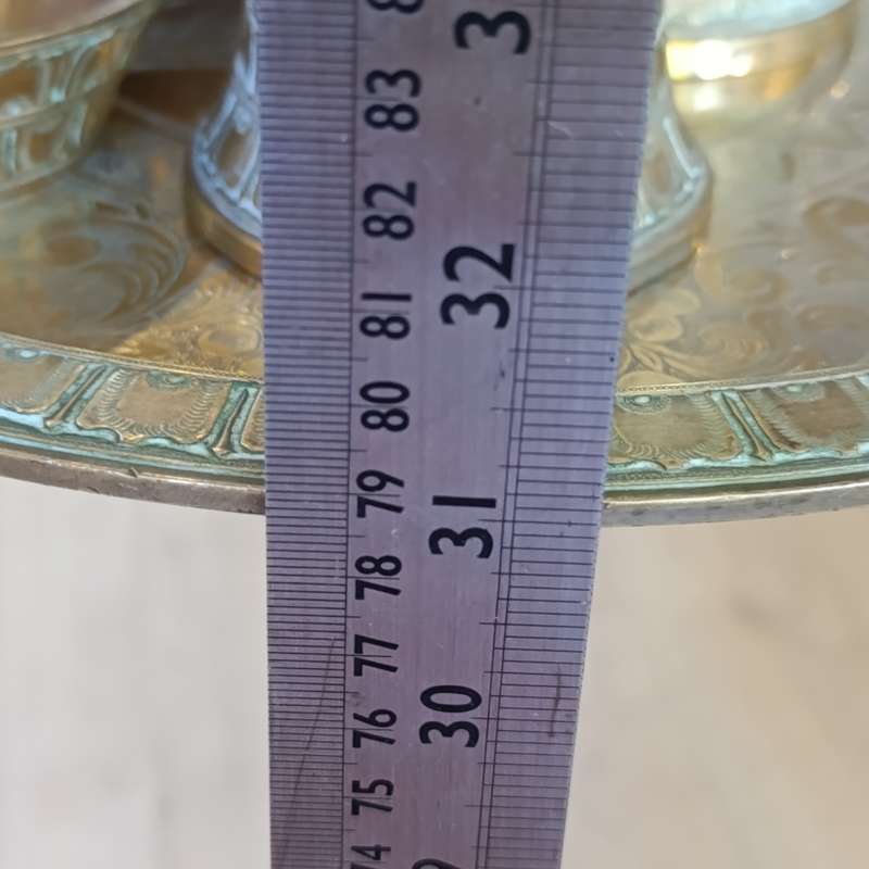 Vintage Solid brass gentleman's club smoking Station - weighs 17.5kg