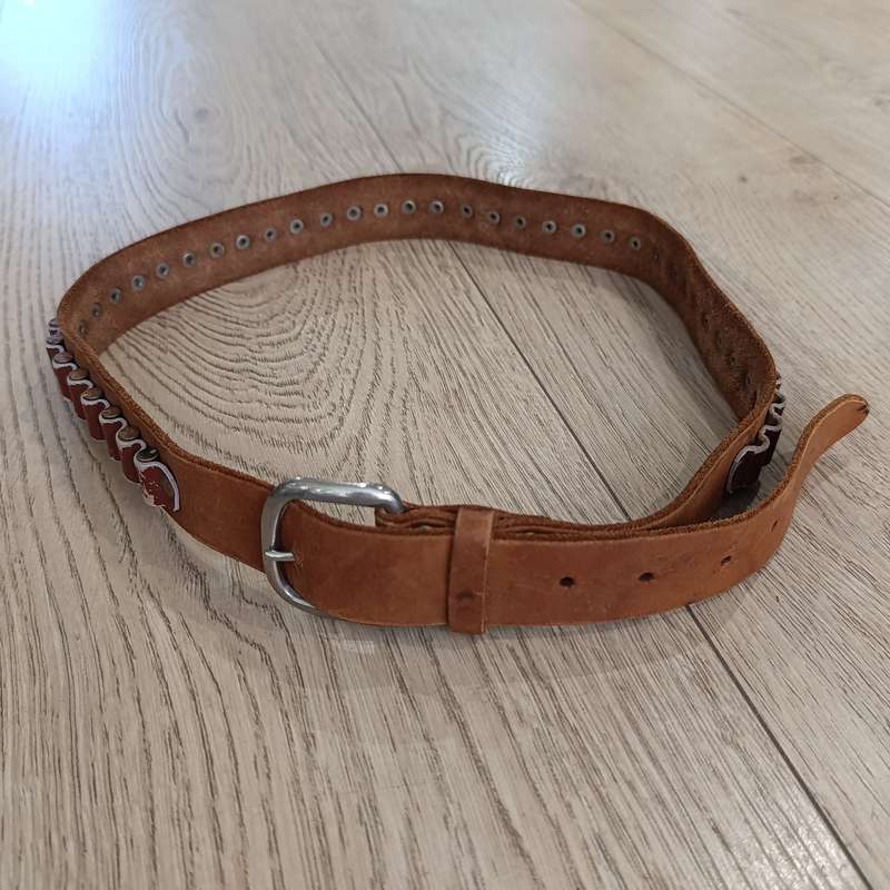 Handmade Leather ammo belt for .22 ammo
