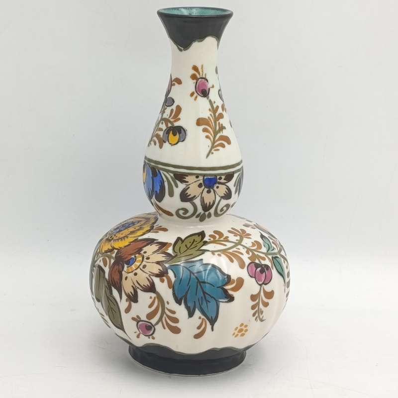 Vintage Doleres Koninkryk Gouda porcelain flower vase
