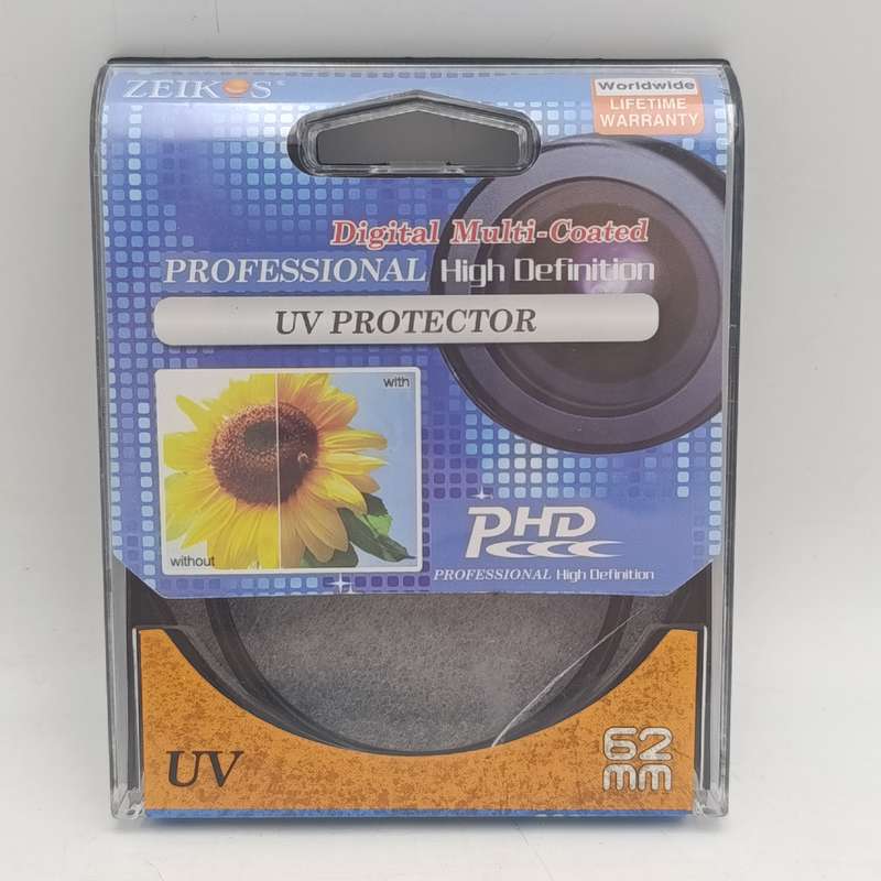 62mm UV filter/ lens protector - unused in case